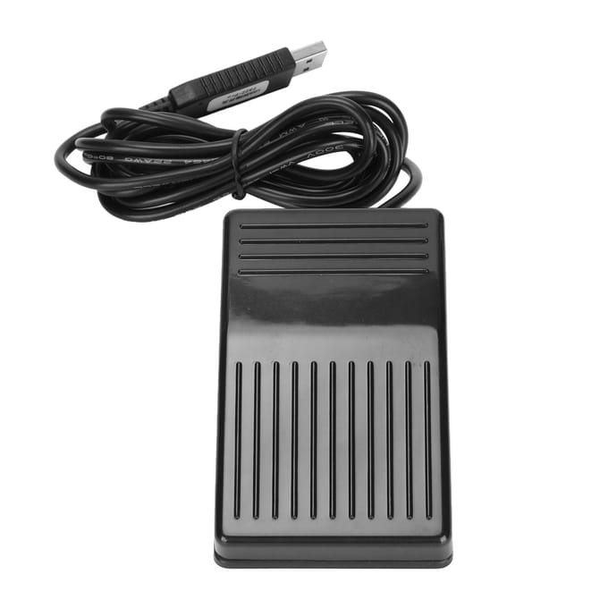 USB Voetpedaal Hoge Gevoeligheid Multifunctioneel Breed Pedaal Enkel Voetpedaal met black