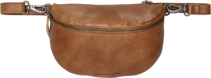 Hide & Stitches Paint Rock Heuptas - 100% Leder - Fanny Pack - Leren Dames Tas - Cognac