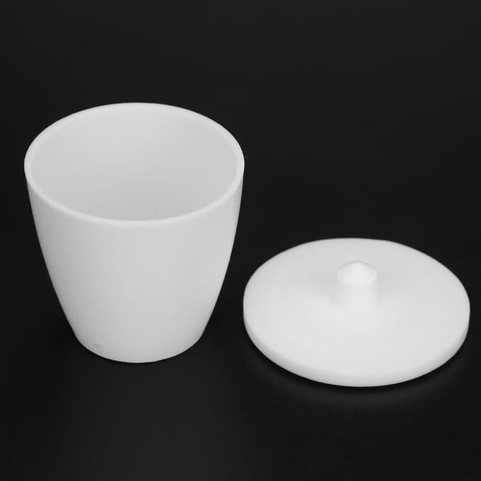 Laboratoriumkroes Hoge Vorm PTFE Kroesbeker Met Deksel Experimentele Benodigdheden 30ml gray