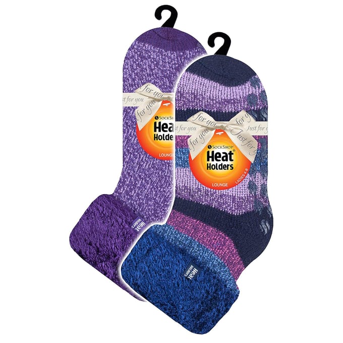 2-Pack Dames Zachte Lounge Sokken met Antislip