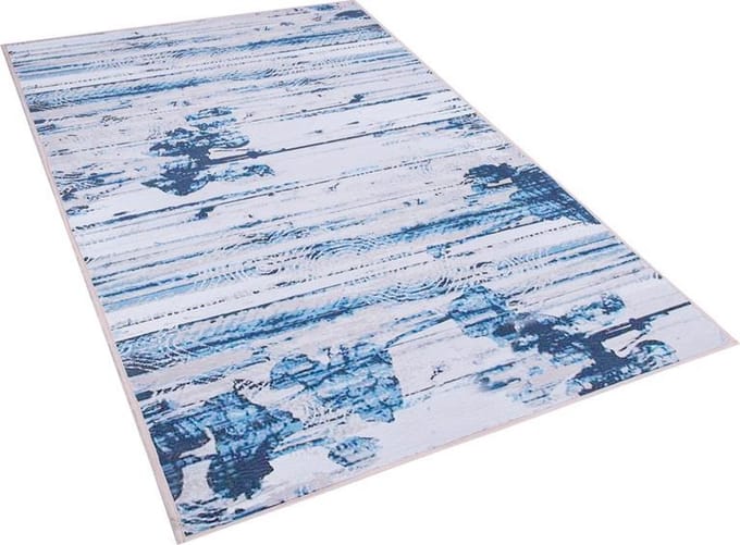 BURDUR - Laagpolig vloerkleed - Lichtblauw - 80 x 150 cm - Polyester