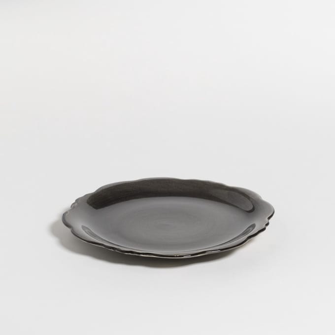 The Table Amsterdam Attic Ontbijtbord - Liquorice - Ø22 cm - Zwart