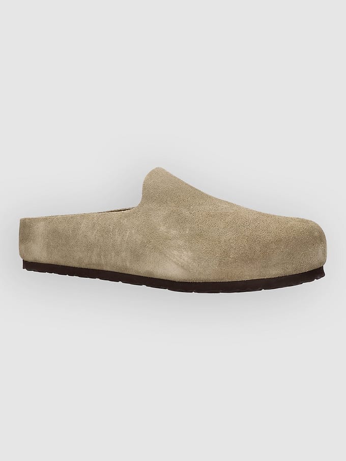 Birkenstock Amsterdam Wrapped Suede Leather Sandalen bruin