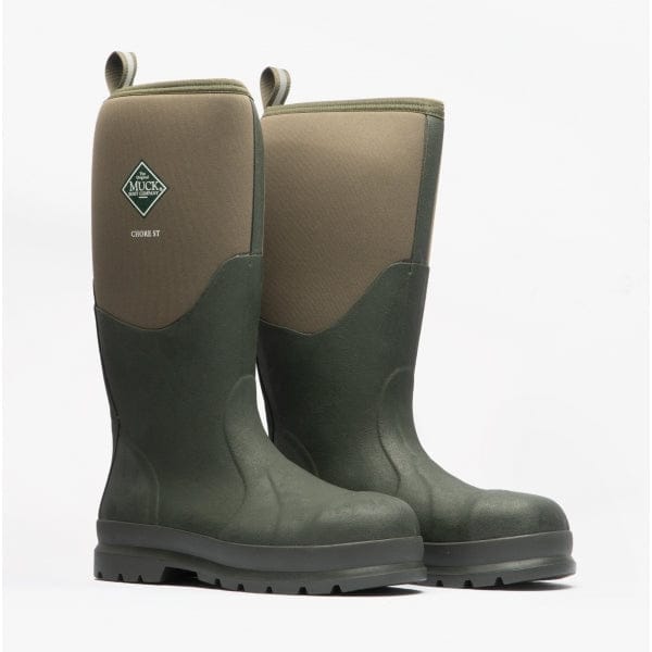 Muck Boot Chore Classic Hi stalen neus | Mos - Regenlaarzen - Maat 42 -