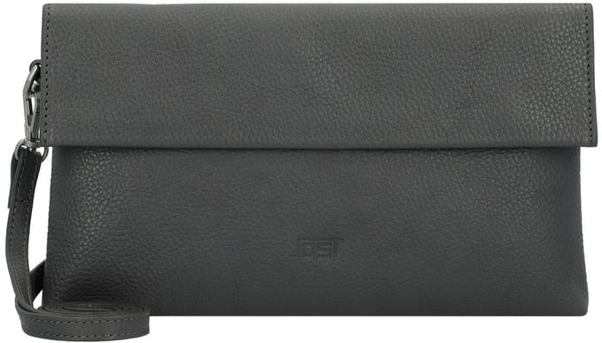 JOST Leren Koppeling Schoudertas Vika Clutch Mid Grey Grijs