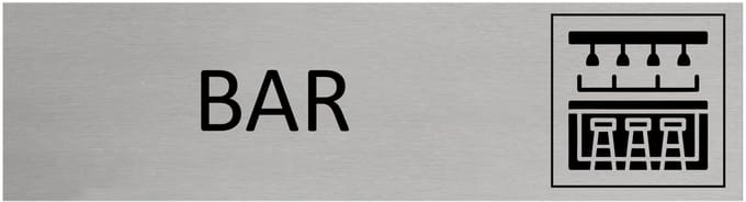 CombiCraft Aluminium deurbordje Bar 165x45mm - per stuk