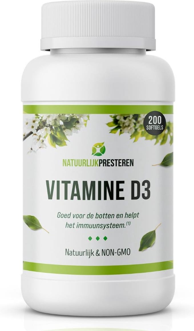 Vitamine D3 - 25 mcg Cholecalciferol in Olijfolie - 180 caps
