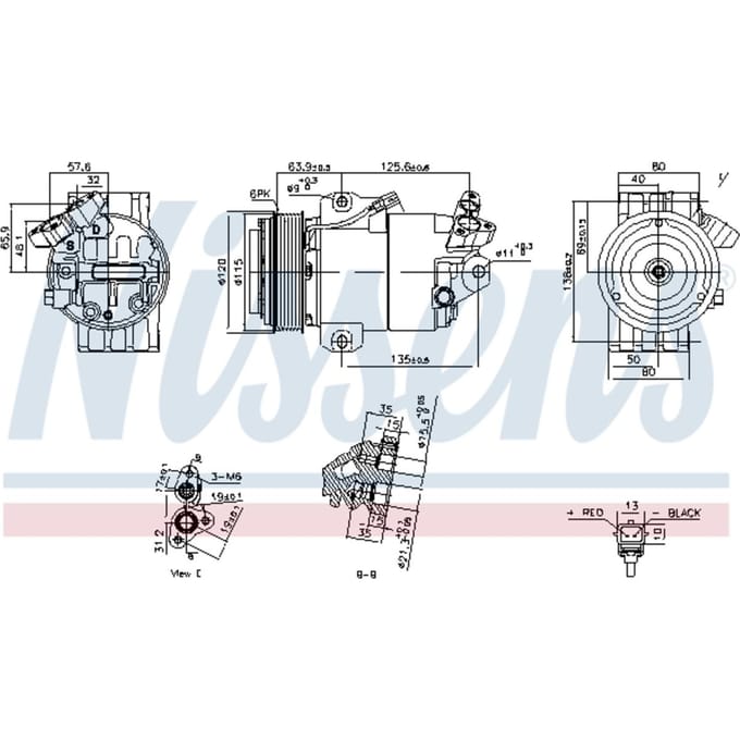 Compressor airconditioning NISSENS 891012