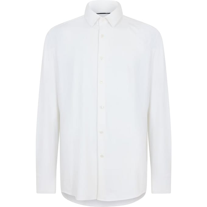 Boss Heren P-Hank S Oxford-overhemd met lange mouwen (Wit)