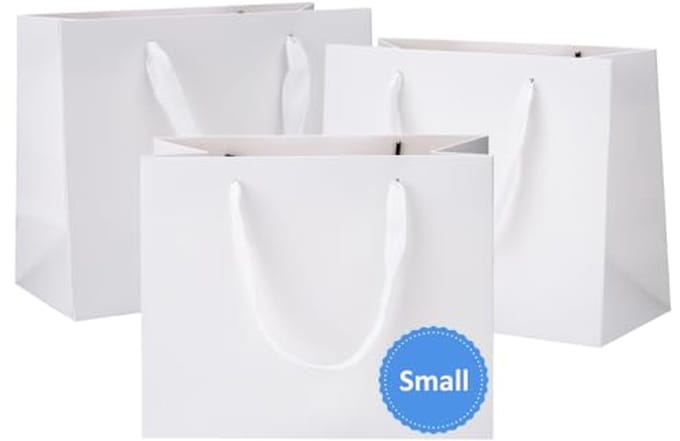 25 Stuks Kleine Witte Cadeauzakken