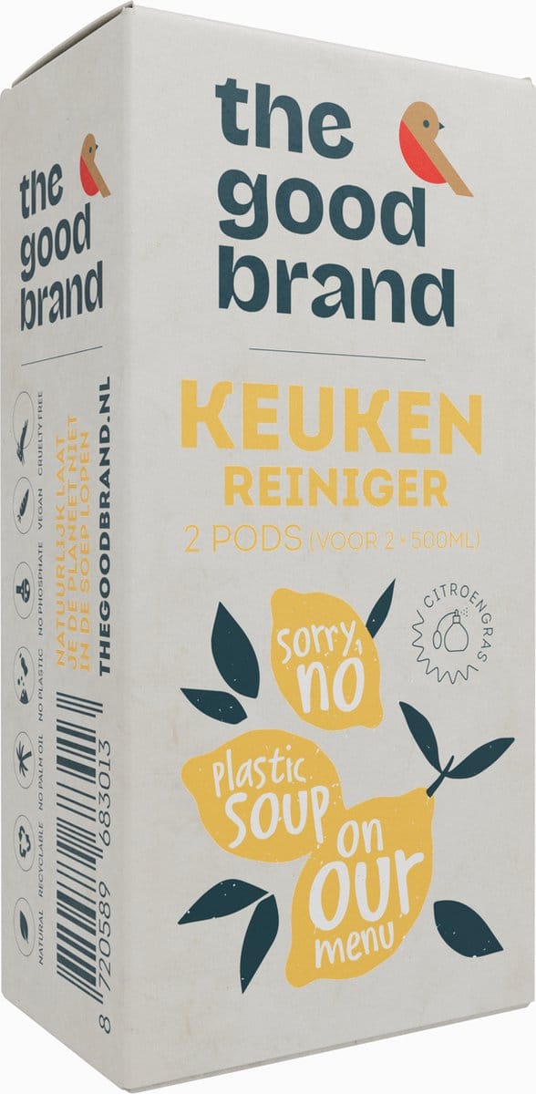 The Good Brand - Keukenreiniger - Refill Pods- 2-pack - 2x500ml - Duurzaam