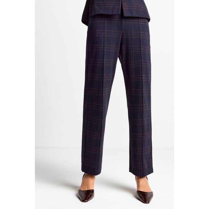 Rich & Royal Jacquard Suit Pants Midnight Blue Taglia: S | Pantaloni Outlet | Donna | Blu