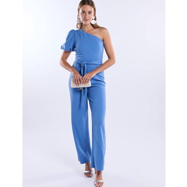 Freebird F-jer-pes-crepe-26-1 Jumpsuits Dames - Blauw - Maat S