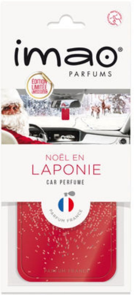 Imao Kerstmis- Luchtverfrisser - Voor in de auto - Wit - 1 stuk - Limited edition