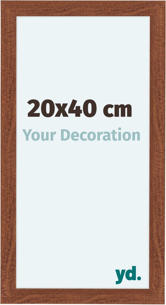 Your Decoration - Fotolijst 20x40 cm - MDF - Walnoot - Como