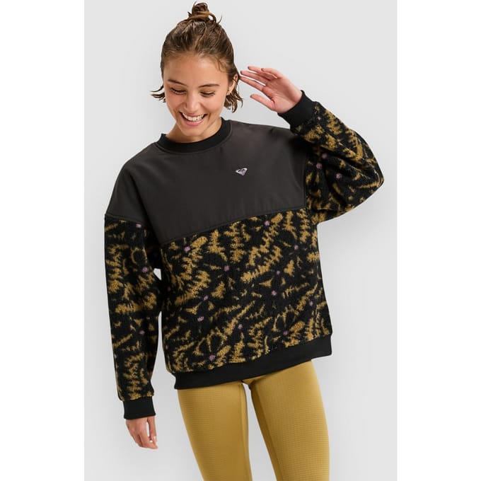 Roxy Waves Of Warmth Layered Crew Sweater patroon