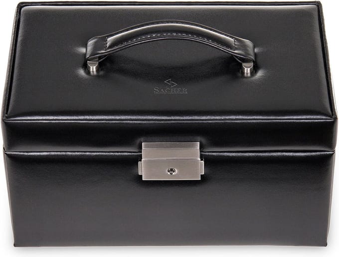 Sacher Sieradendoos New Classic Jewellery Case Eva Black Zwart