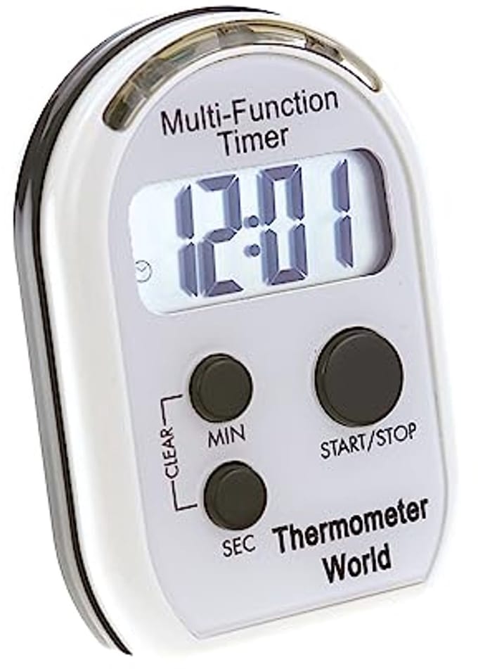 Multifunctionele timer met tril- en visueel alarm voor slechthorenden