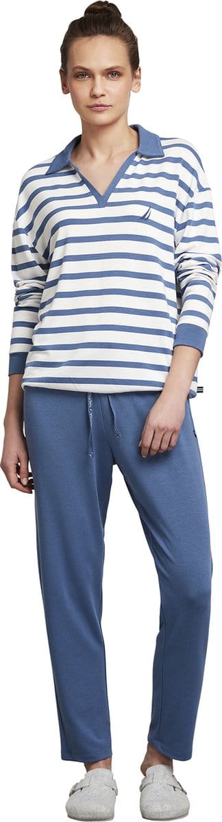 Nautica - Pyjama Set Voor Dames, Lange Mouwen - S