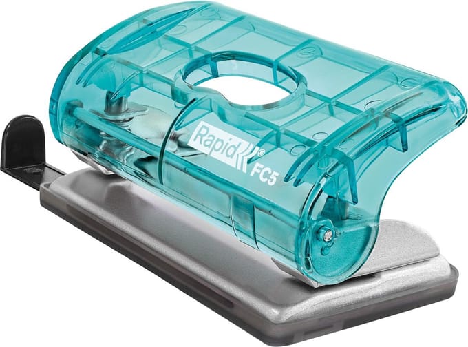 Rapid Colour'Breeze Mini 2-Gaats Perforator -  Perforeert tot 10 Vellen - Blauw