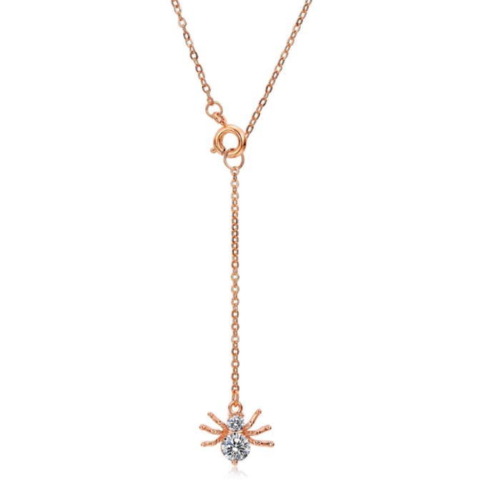 Cilla Jewels ketting Spider rosegoud Verguld
