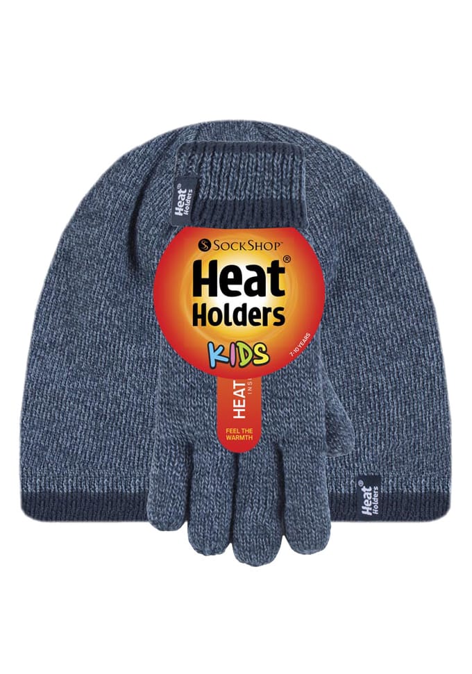 Heat Holders Kinderen Jongens Turn Over Hat Handschoenen Set - DN2P8