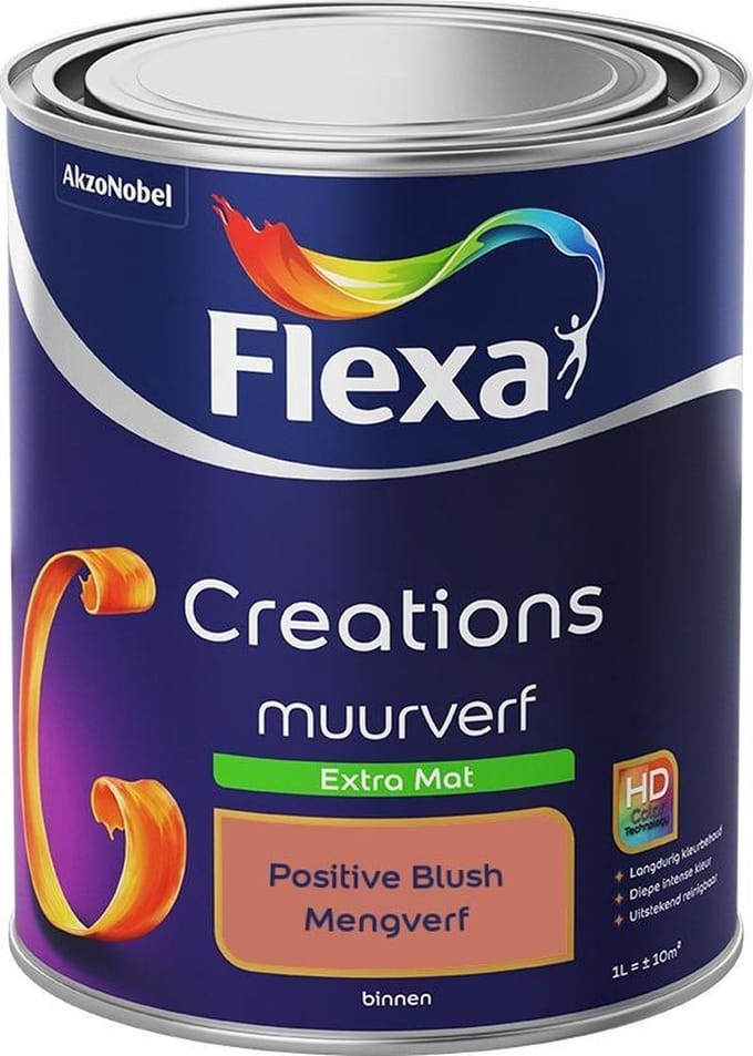 Flexa - Creations Muurverf Extra Mat - Positive Blush - Mengverf - 1 L