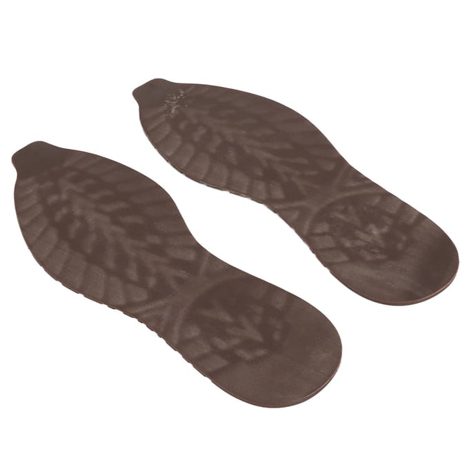 Reparatie van de volledige schoenzool, snijdbare elasticiteit, antislip, volledige zolen, rubbervervanging, doe-het-zelf bruin