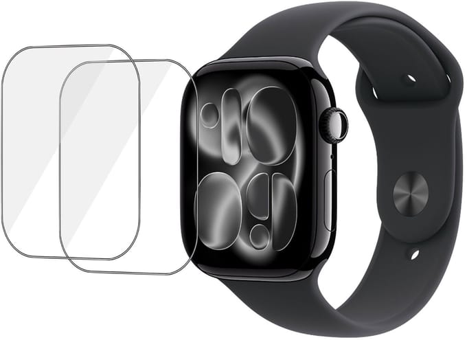 2x Folie Screenprotector Geschikt voor Apple Watch 42mm - Screenprotector - Beschermglas Folie