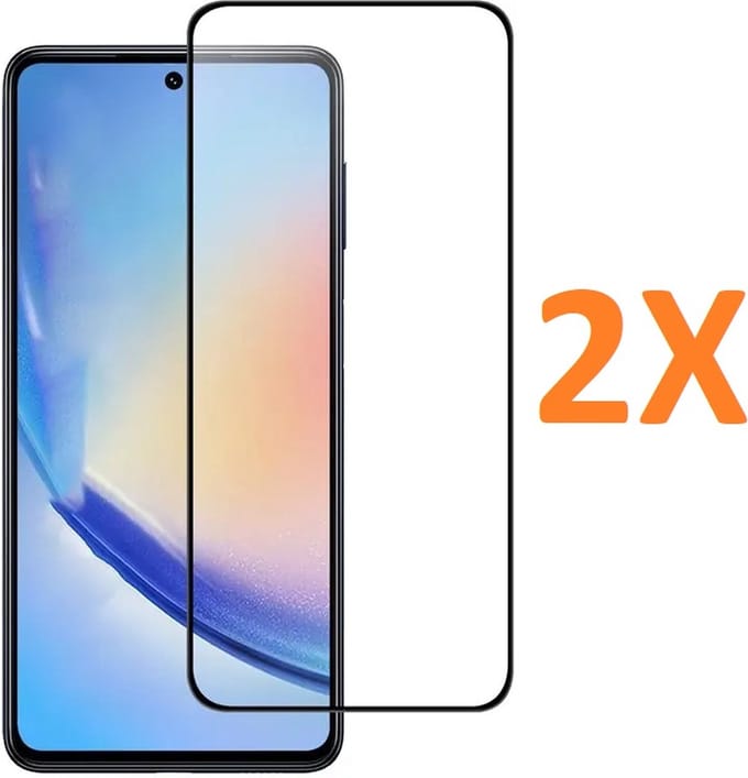 Volledige dekking Screenprotector Glas - Tempered Glass Screen Protector Geschikt voor: Samsung Galaxy S24 Plus - 2x