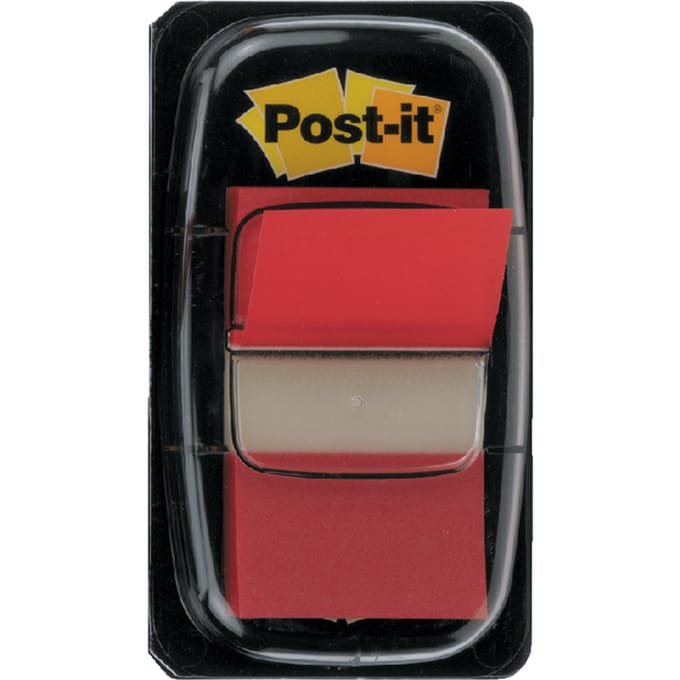 Post-itÂ® Index Standaard, Rood, 25.4 x 43.2 mm, 50 Tabs/Dispenser