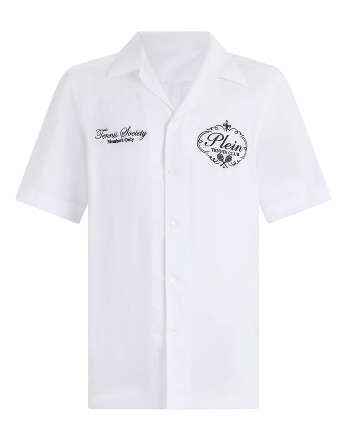 Linen Bowling Shirt Tennis Club