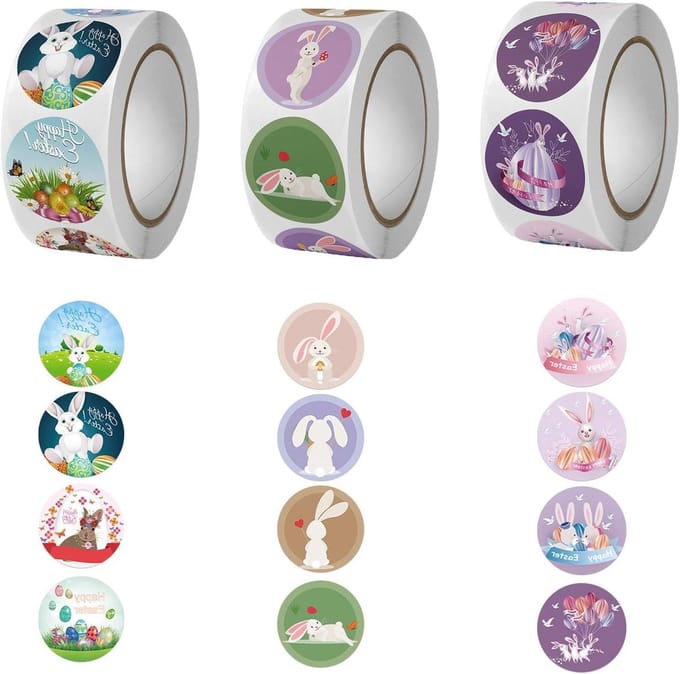 SolidKeus - 1500 Stuks Pasen Stickers voor Creatieve Projecten