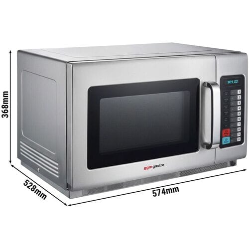 GGM Gastro Mikrowelle - 34 Liter - 2,1 kW - Digital Zilver