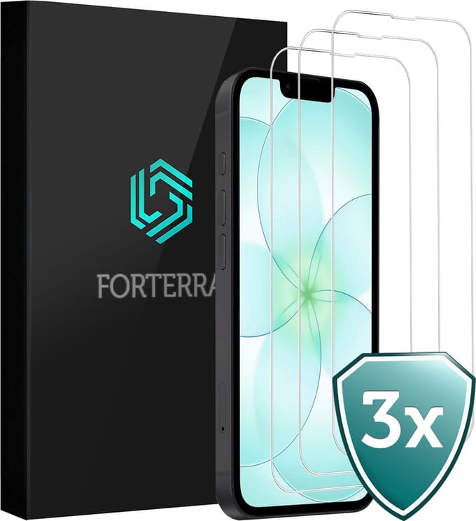 Screenprotector 3 Stuks - Geschikt voor Apple iPhone 17e - Volledige Dekking - Beschermglas - Gehard Glas - Tempered Glass - Screen Protector