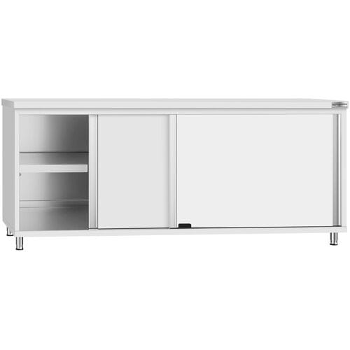 GGM Gastro RVS Werkkast ECO - 2000x700mm - met 2 schuifdeuren zilver