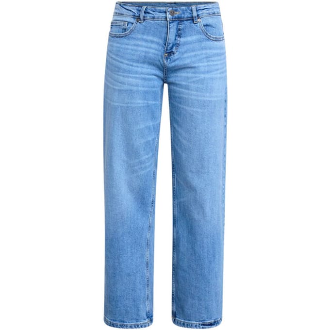 SISTERS POINT Owi-mid.w - Dames Jeans - Mid blue - Maat M