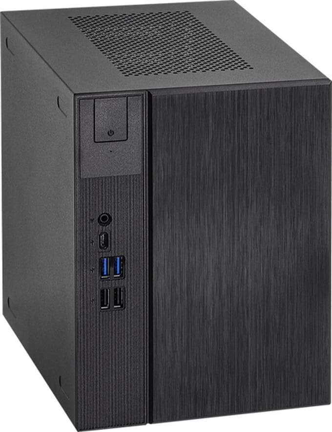 Asrock DeskMeet X300 8L formaat PC Zwart AMD X300 Socket AM4