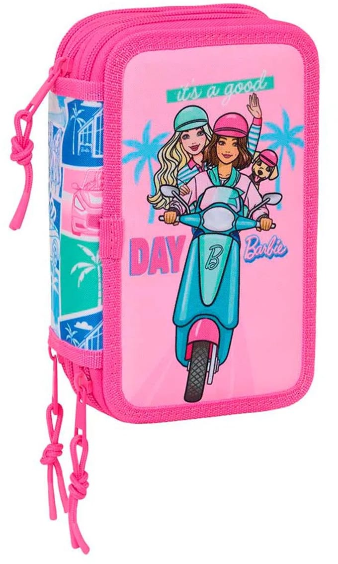 Safta Barbie 12.5x19.5x5.5 Cm Triple Etui Roze Man