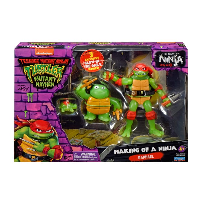 Playmates Teenage Mutant Ninja Turtles: Mutant Mayhem Action Figure 3-Pack Raphael Evolution 10 cm Action Figuur
