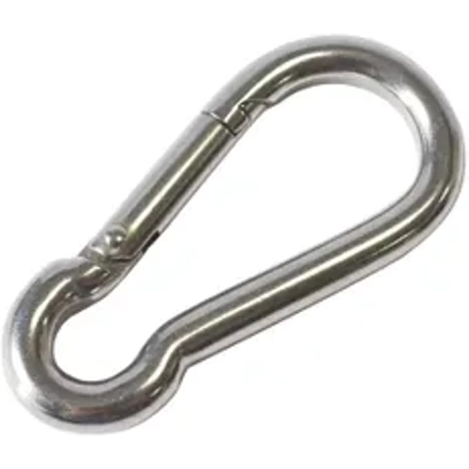 Sencys Karabijnhaak - Rvs - 8x80mm