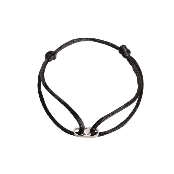 Go Dutch Label Armband hart zilver Zwart B1848-1