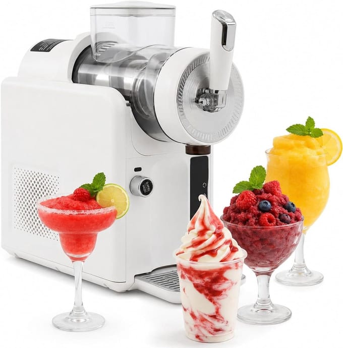 Slushmachine - IJsmachine Slush - IJsdrankjes Maken - Zelfreinigend - 2 Liter - Wit