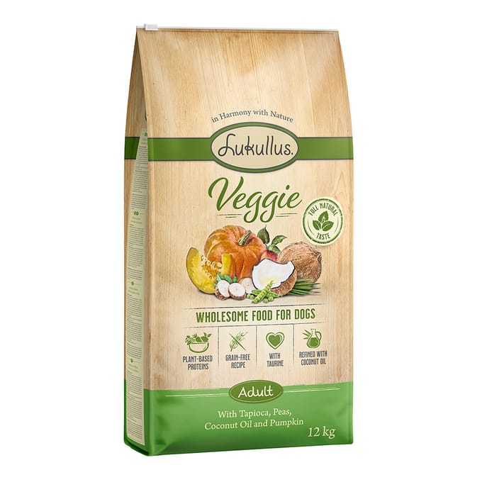 2x12kg Lukullus Veggie Graanvrij Honden Droogvoer