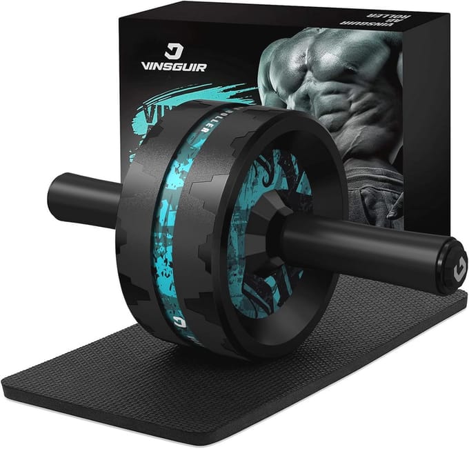 Ab Roller Wiel voor Krachttraining en Core Workout - Ideaal voor Thuis Gym met Kniepad