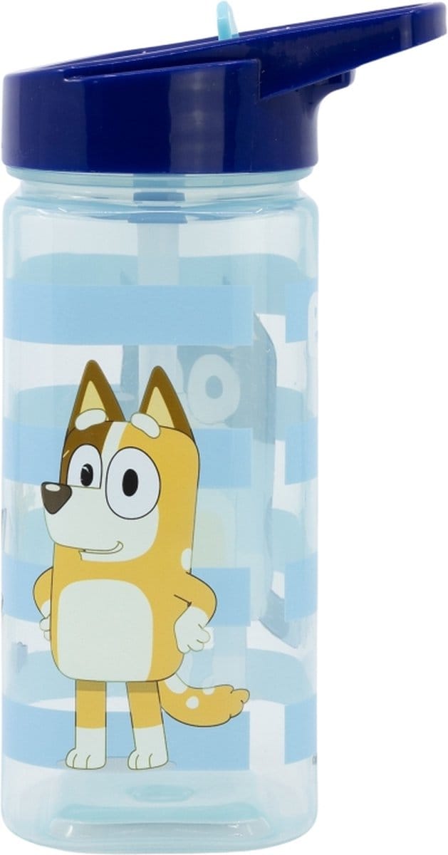 Bluey Bidon 530 ml met Uitklapbare Tuit - Veilig en BPA-vrij