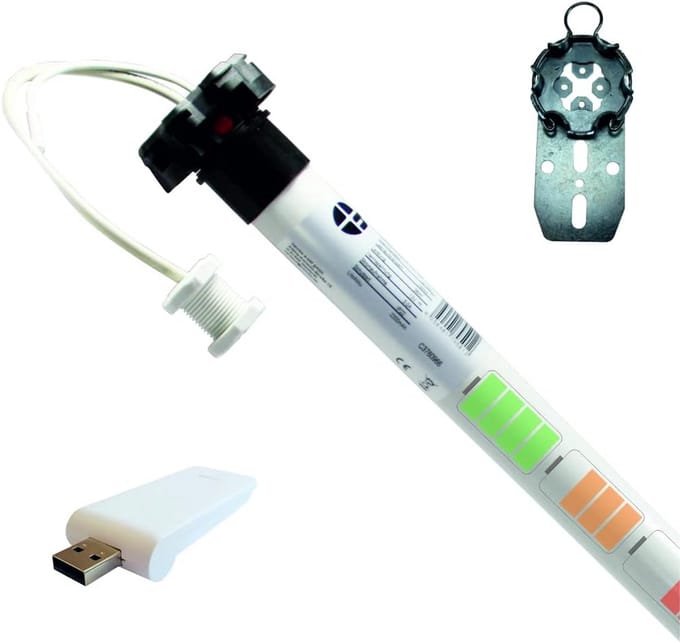 Oplaadbare Rolluikmotor Set voor 40mm As met Smart Home Bediening