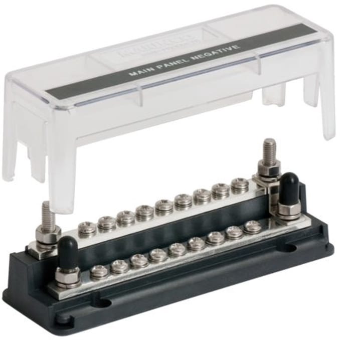 BEP Marine Z Bar 18 Way Busbar + Cover -2x200A