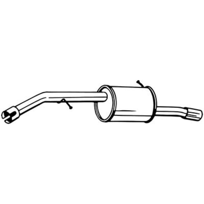 Geluiddemper achter BOSAL 135-249