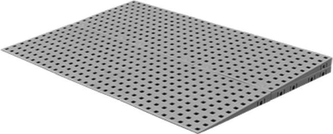 Drempelhulp Binnen - 3,8 tot 5,4 cm (H) x 75 cm (B) - Verlengde Oprijhelling Drempelplaat - 2 L laags
